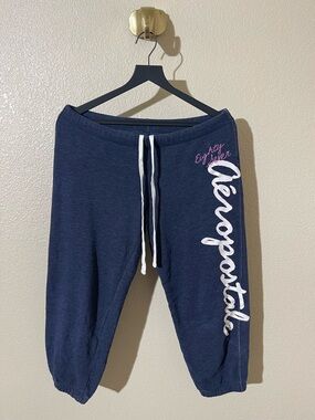 Y2K Vintage Aeropostale Blue Sweatpants 
Size M